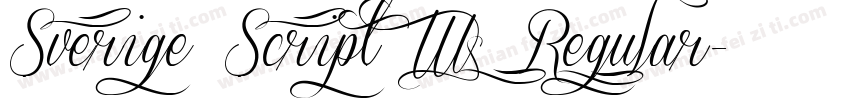 Sverige Script W03 Regular字体转换